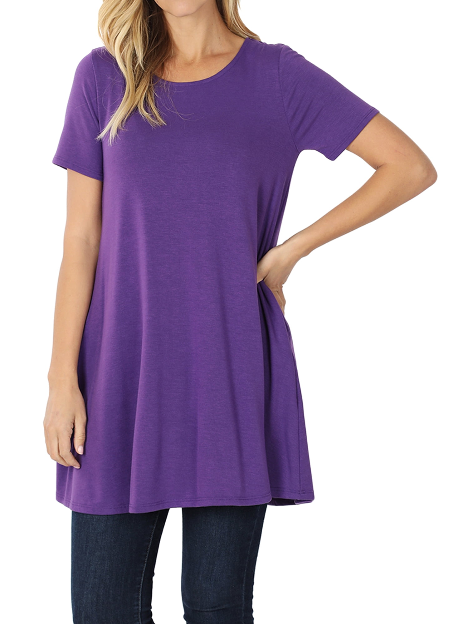 women's plus tunics