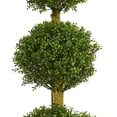 thumbnail image 3 of Nearly Natural 6ft. Four Tier UV Resistant Boxwood Artificial Topiary Tree, Green, 3 of 4