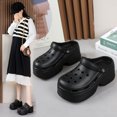 thumbnail image 2 of Sandalias gruesas de 9CM para mujer, zapatillas de tacón alto y suela suave, zapatos de playa y jardín impermeables para exteriores, novedad de verano 2024, 2 of 5