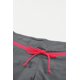 thumbnail image 2 of ABPHQTO Short de baño de mujer color topo con ribete rojo para mujer, 2 of 5