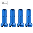 thumbnail image 1 of Accesorios de ciclismo duraderos, juego de 12 tapas de radios de aluminio 7075 azules para bicicletas de montaña, 1 of 8