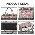 thumbnail image 4 of Large Capacity Tote Bag,Pioneer Flower Floral Print Pattern Handbag Fashion Luxury Tote Bag,15.7"x13"x 5.1" Inches,Laptop Compatible, 4 of 6