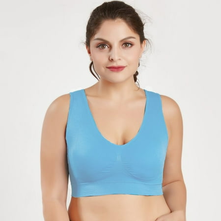 

Feiona Seamless Bras For Women Push Up Bralette Fashion Double Layer Large Size Rimless Vest Style No Trace Yoga Sports Bra Underwear