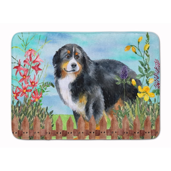 Bernese Mountain Dog Spring Machine Washable Memory Foam Mat