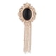 thumbnail image 4 of 6x Broche de Cadena Colgante, Accesorios de Joyería Aleación de Diamantes de Imitación Duraderos Broches de Cadena Elegantes Prendedores Pin de Solapa 6 piezas, 4 of 8