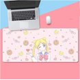 thumbnail image 1 of Pink Sailor Moon Computers Designs Extended Anime Gaming Keyboard Pad Large 31.4x11.8in Gel Rubber Mat Anti-Slip Locking Edge for Desktop PC Laptop (Color : 8), 1 of 3