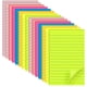 thumbnail image 1 of (15 blocs) para notas adhesivas rayadas, 10 x 15 cm, 7 colores brillantes, 1 of 7