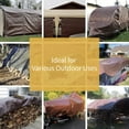 thumbnail image 6 of Brown/Green Tarp 20x25 Feet Medium Duty Outdoor Waterproof Multi-Purpose Poly Tarps Cover 7mil, 6 of 7