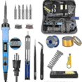 thumbnail image 1 of Soldering Iron Set 80w Station Temperature Solder Iron Wire Stand Kit SZRH A-J, 1 of 5