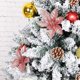thumbnail image 4 of Adornos navideños artificiales con purpurina de 15 cm para colgar en el árbol de Navidad, para bodas, fiestas de Año Nuevo, 4 of 5