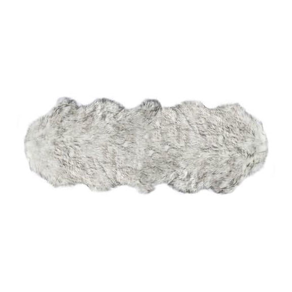 Faux Sheepskin Rug - Double, Gradient Grey - 2 x 6 ft.