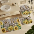 thumbnail image 4 of Bathroom Shower Curtain 4 Piece Sets, Boho Flower-4 with 72" x 72" Waterproof Shower Curtain Non-Slip Rug Toilet Lid Cover Bath Mat and 12 Hooks for Bathroom Decor Set, 4 of 8