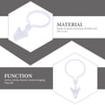 thumbnail image 2 of 80Pcs Curtain Rings with Clips Curtain Clips Curtain Hangers Clips Drapery Clips with Rings, 2 of 6
