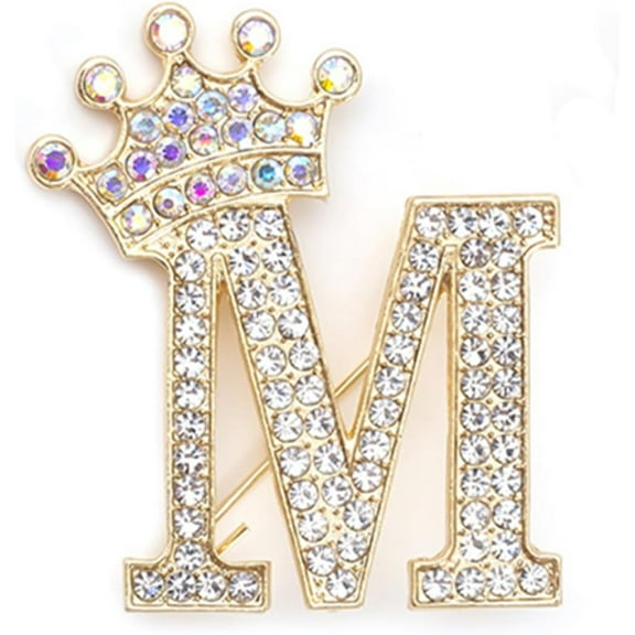 EONQY Letter Brooch Pins, Alphabet Initial Brooch Pin English Letters Pearls Brooch Pin Decoration Pin Lapel Pin Collar Pin