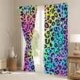 thumbnail image 3 of Castle Fairy Gradient Cheetah Black Out Curtains,Leopard Curtains Pack of 2 (42x63 Each), 3 of 6