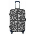 thumbnail image 2 of Goofa simple white Snowflake Pattern Luggage Covers For Suitcase,Suitcase Cover Protector Fit 18-32 Inch Luggage-Medium, 2 of 9