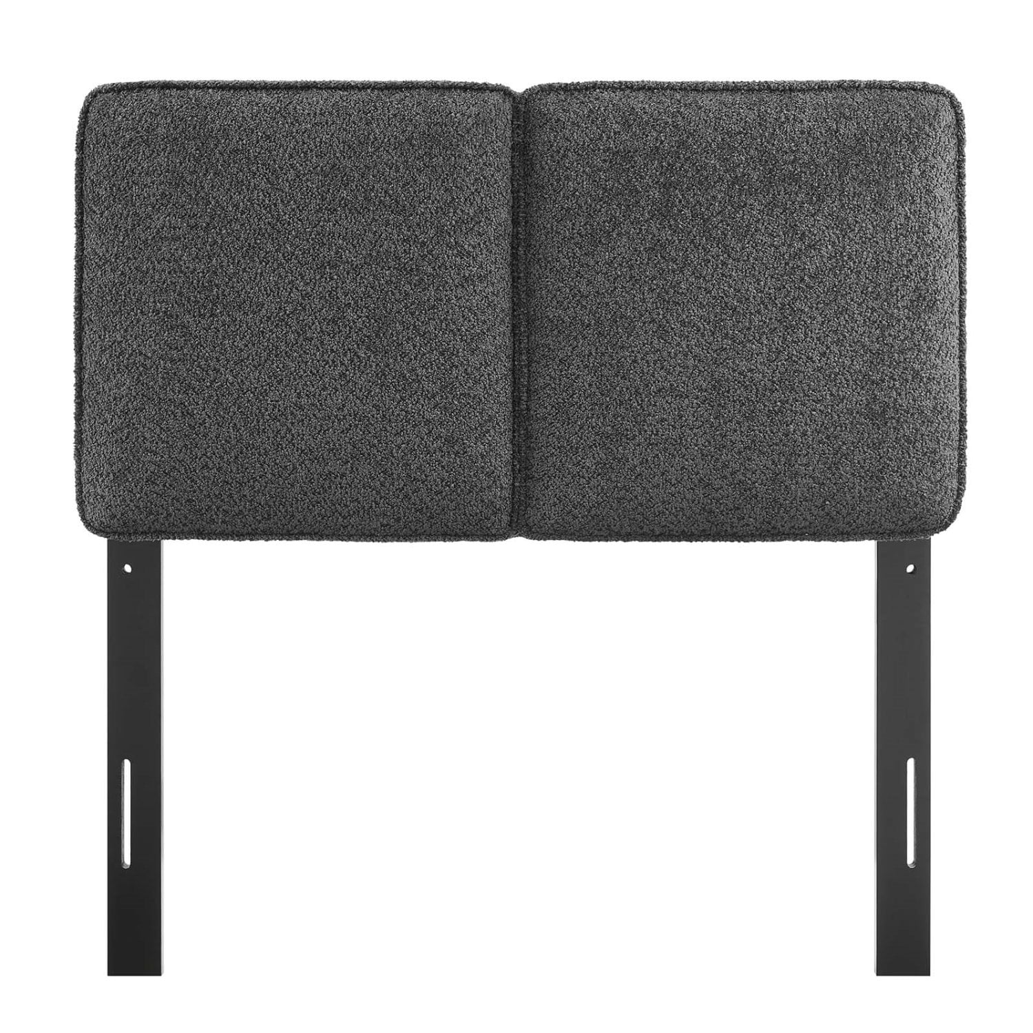 Headboard, Twin Size, Grey Gray, Fabric, French Bedroom, Modern Contemporary HB36838