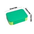 thumbnail image 3 of Birdeem Small Lunch Box,Lunch Box Small,Easy Lunch Box Can Be Put Into the Microwave Office Workers with Lunch Box Double Layer Partition Stereoscopic Fresh Keeping Box,Lunch Box with Compartments, 3 of 9