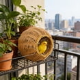 thumbnail image 6 of FeiFu Rattan Woven Bird Sleeping Nest Plastic Hanging Warm Bird Hammock Breathable Durable Hanging Nest for Small Birds Cage Accessory, 6 of 6