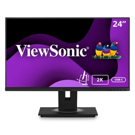 UPC: 0766907991918 | ViewSonic VG2455-2K 24 Inch IPS 1440p Monitor with USB C 3.1  HDMI  DisplayPort and 40 Degree Tilt Ergonomics for Home and Office