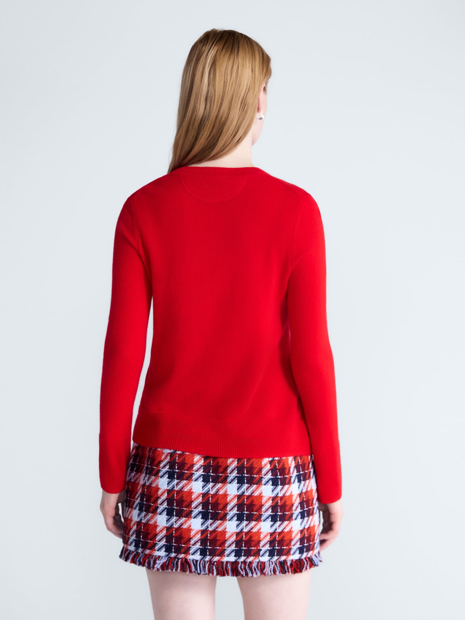 Free Assembly Women's and Women's Plus Cashmere Sweater with Long Sleeves, Sizes XS-4X