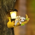thumbnail image 1 of ziyahi Creative Statues Garden Pendant Solar LED Lights Lawn Yard Hanging Lamp Sloth, 1 of 8