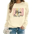 thumbnail image 2 of Women's Sweatshirts 2025 Senior Mom Class Of 2026 Sweatshirt Long Sleeve Crewneck Pullover Tops Sweatshirt for Women, 2 of 7