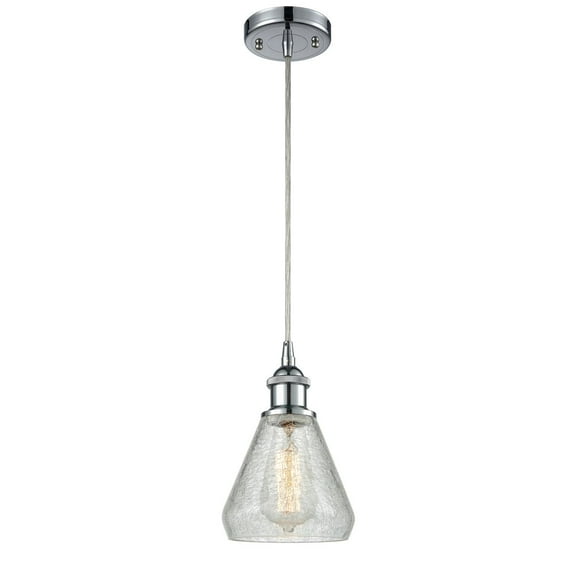 Innovations 1-LT Vintage LED Conesus 6" Mini Pendant - Polished Chrome - 516-1P-PC-G275-LED