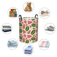 thumbnail image 4 of Bingfone Watermelon Waterproof Foldable Laundry Hamper Bucket with Handles for Storage Bin,Clothes Hamper (Small ), 4 of 6
