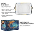 thumbnail image 2 of Storage Bins with Handle Fabric Organizer Basket Foldable Box 1 Pack Koi Fish Swimming 14.2x10.2x8.3, 2 of 8