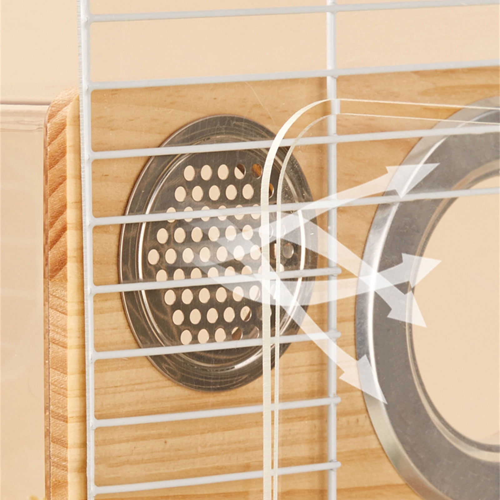 Bird Nest Cage, Shelter Nest Parrots Cage Window Breeding Box Habitat for Small Size Bird Cage Decors