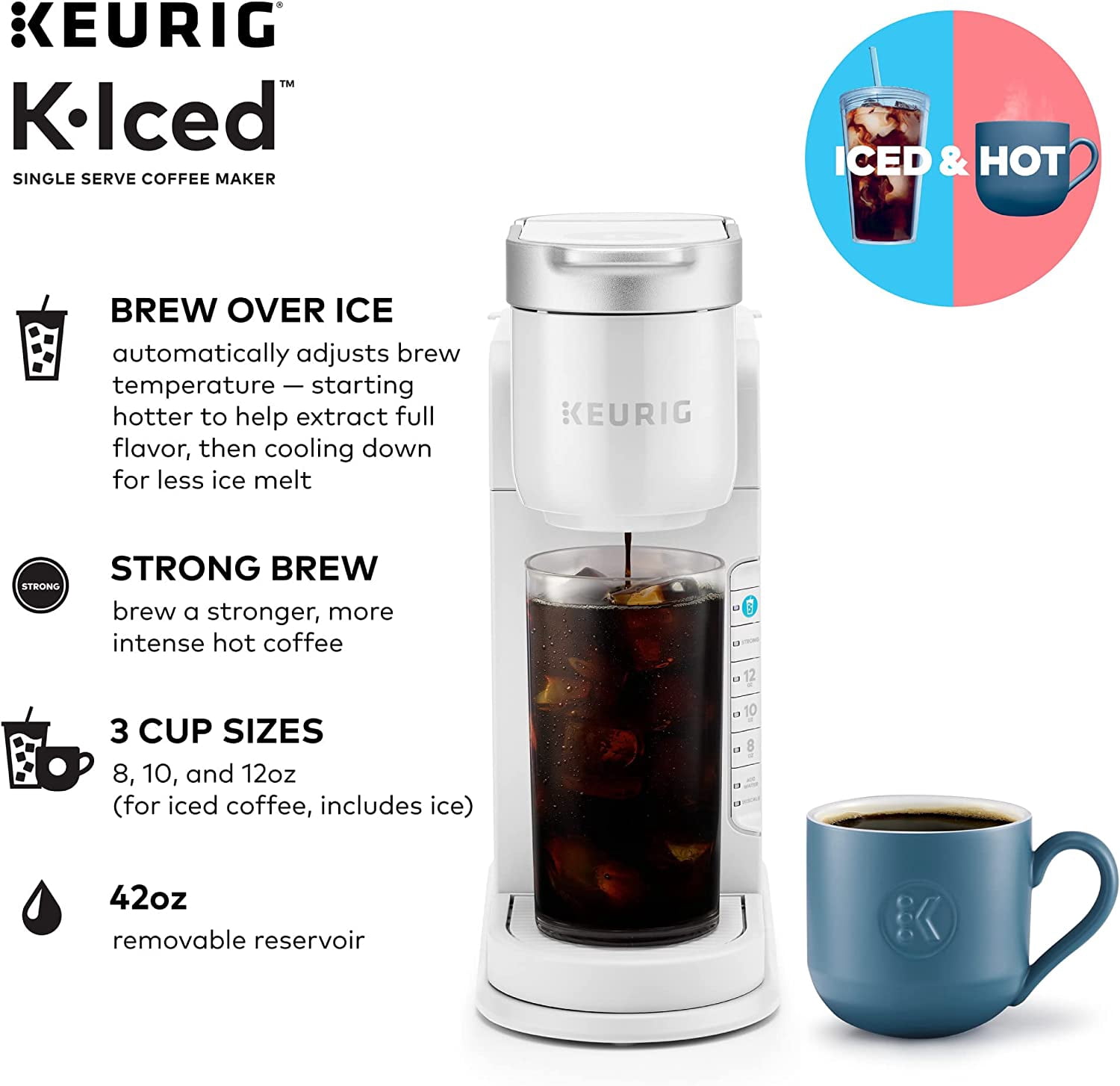 Keurig K-Iced Single Serve Coffee Maker – Brews Hot & Iced