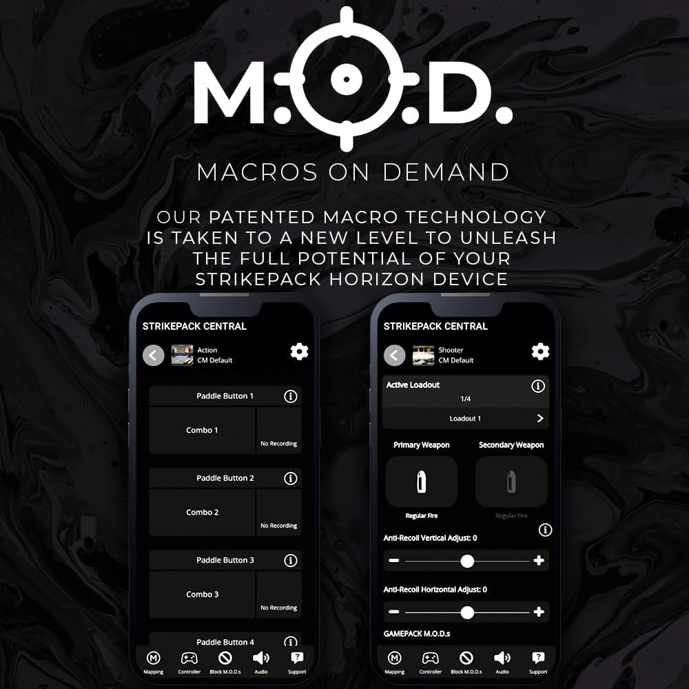 Collective Minds Xbox Strike Pack Horizon M.O.D. Pack – Precision Paddle Controller Mod for Xbox Series X|S and Xbox One, App-Enhanced Gaming with Anti-Recoil M.O.D.s, and Effortless Control