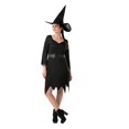 thumbnail image 1 of Bristol Novelty - Disfraz Diseño Bruja de Nylon para Mujer (Negro), 1 of 2