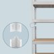 thumbnail image 2 of Estantería de Almacenamiento, 5 Niveles, Montaje sin Tornillos, Estantes Ajustables, Plata,Plata, 2 of 10