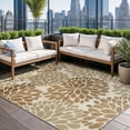 thumbnail image 5 of Beverly Rug Indoor/Outdoor Area Rugs,Modern Floral Patio Porch Garden Carpet, BeÄ±ge, 5'x7', 5 of 9