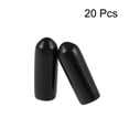 thumbnail image 2 of Uxcell 0.16'' Screw Thread Protector Vinyl End Caps Rubber Black 20pcs, 2 of 3