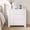 White, variant on Brafabhome Modern Nightstands with Fast Charging Station, Rattan 2-Drawers Storage Bedside Tables Night Stand for Bedroom Living Room, Walnut