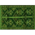 thumbnail image 1 of Ahgly Company Indoor Rectangle Persian Green Traditional Area Rugs, 4' x 6', 1 of 1