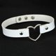 thumbnail image 3 of Collar con forma de corazón de melocotón de cuero sintético negro para mujer, estilo japonés, estilo punk, estilo harajuku, para discoteca, para chica suave, 3 of 6