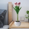 thumbnail image 6 of Modern Tulips Artificial Flowers with LED Atmosphere Light Brightness Durable Craft Desktop Valentine Wedding Centerpieces, 6 of 9