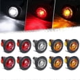 thumbnail image 1 of 2/10pcs LED 12V Side Marker Light Border Lights Yellow Trailer Truck, 1 of 1