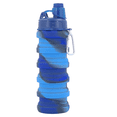thumbnail image 1 of Botella Deportiva De Silicona Plegable Con Taza De Agua - Sea Blue Camouflage Ordinary Adepaton CPB-US-CJZ558-4, 1 of 5