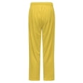 thumbnail image 6 of Solid Yellow Background Image Winter Female Pants Flannel High Waist Women Pants Lady Warm Straight Leg Plush Trousers, 6 of 7