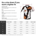 thumbnail image 6 of Lsque Halloween Ghosts And Pumpkins pattern Hawaiian Shirt for Men, Unisex Summer Beach Casual Short Sleeve Button Down Shirts-Large, 6 of 9