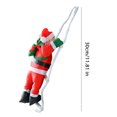 thumbnail image 6 of OIUR Santa Ladder Pendant Christmas Decoration Festive Santa Ornament with Curly Beard Festive Hanging Ornament, 6 of 7