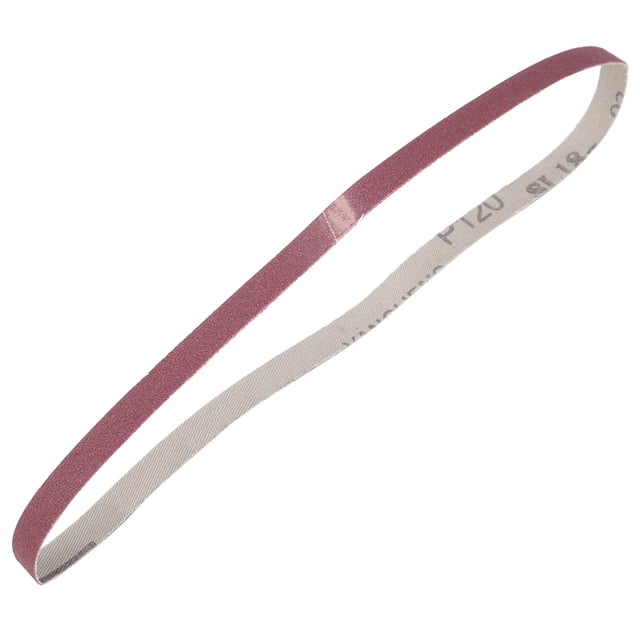 10 piezas de banda de lijado de óxido de aluminio, papel de lija, banda abrasiva para lijadora, 533 x 9 mm (100#)
