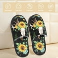 thumbnail image 2 of Balery Pantuflas de Casa de Felpa Silenciosas con Diseño Estampado, Zapatillas Cómodas Antideslizantes de Algodón para Interior-Large, 2 of 8