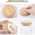thumbnail image 3 of 8 Pcs Bamboo Canning Jar Lids Regular Mouth Airtight Covers with Silicone Seal for Fermenting Pickling Storage Standard, 3 of 5