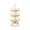 Gold, variant on DAMAI 3Tier Revolving Shoe Tree, Standing Circular Rotating Iron Shoe Rack with Spinning Organizer Design, Practical Shoe Storage for Apartment Farmhouse Balcony Entryway Closet
